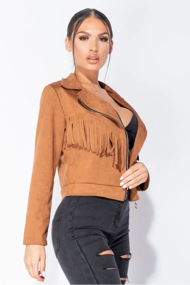 FRINGE BIKER JACKET