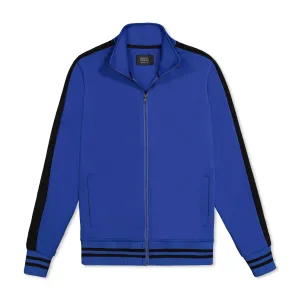 Full Zip Striped Athletic Jacket
