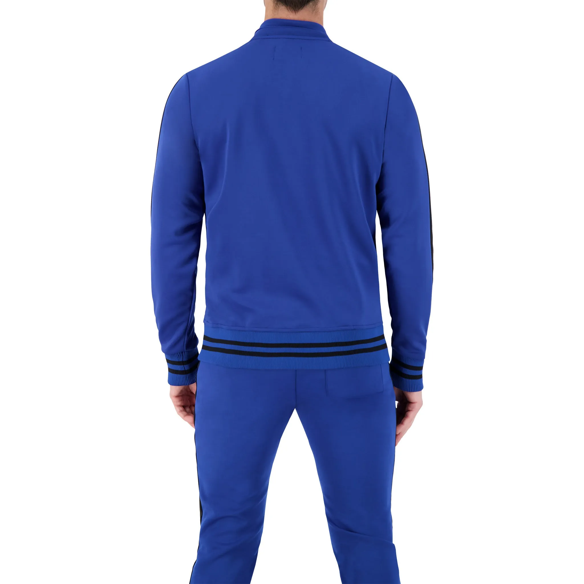 Full Zip Striped Athletic Jacket