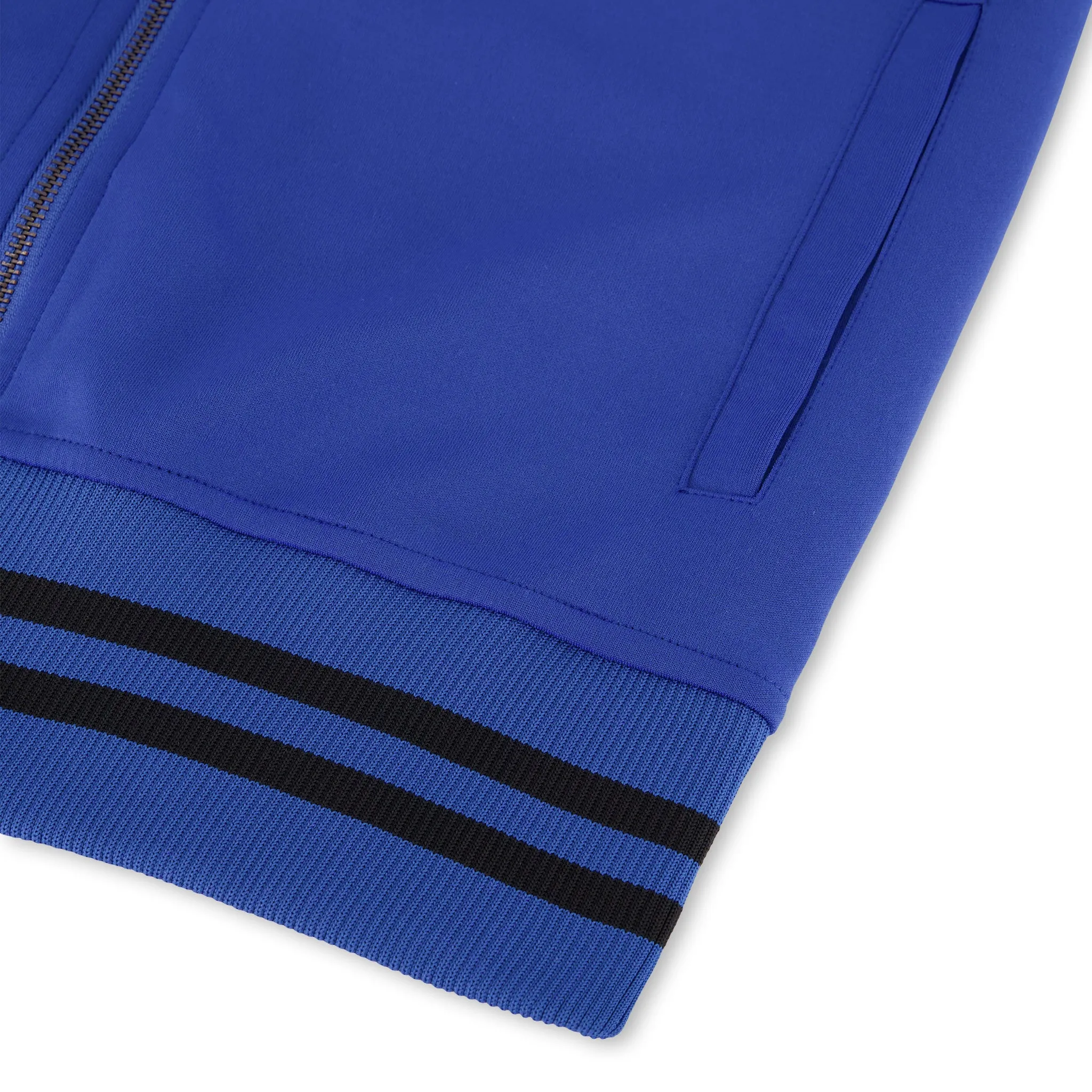 Full Zip Striped Athletic Jacket