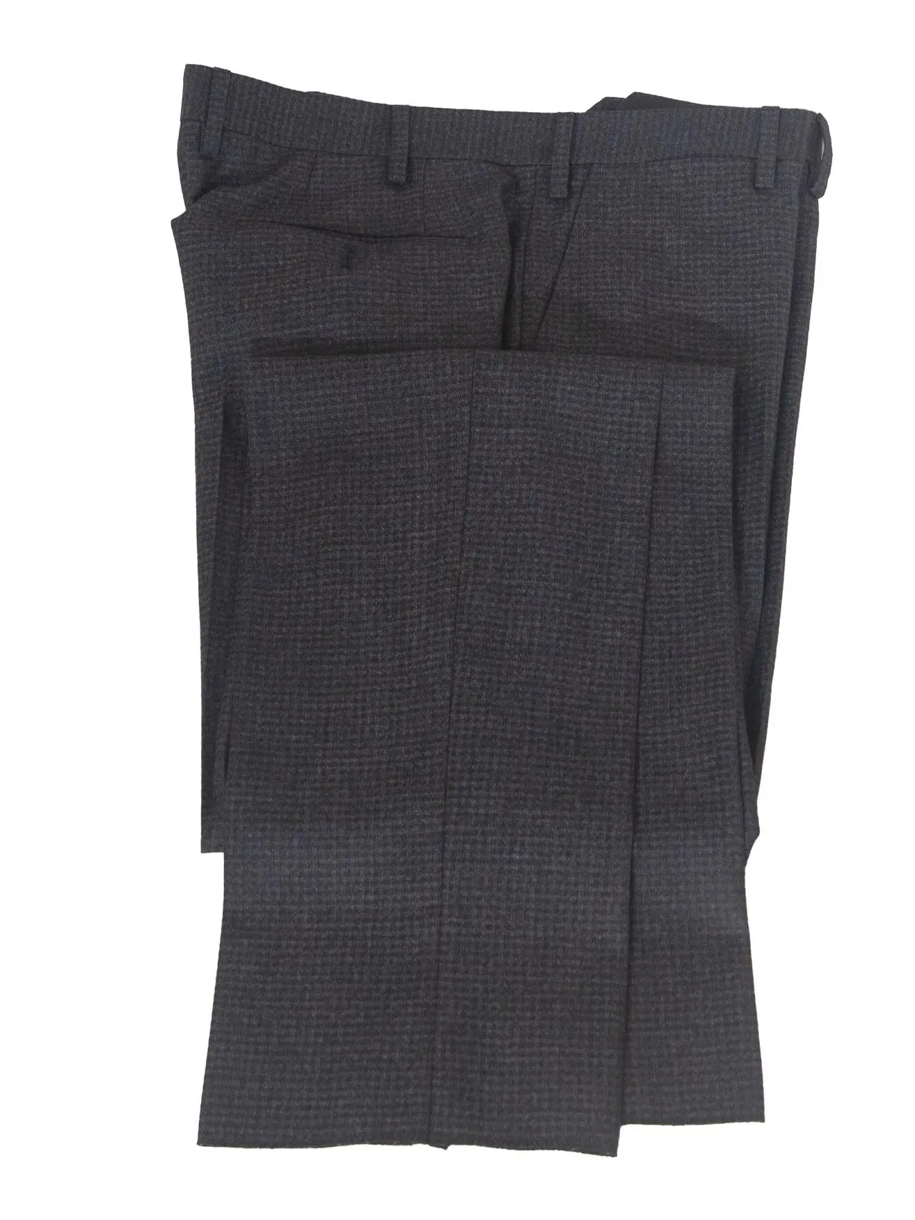 Giorgio Armani Mens Charcoal Gingham Wool Blend 2 Piece Suit