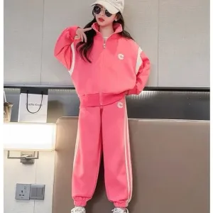 Girls Trendy Pink Activewear Set