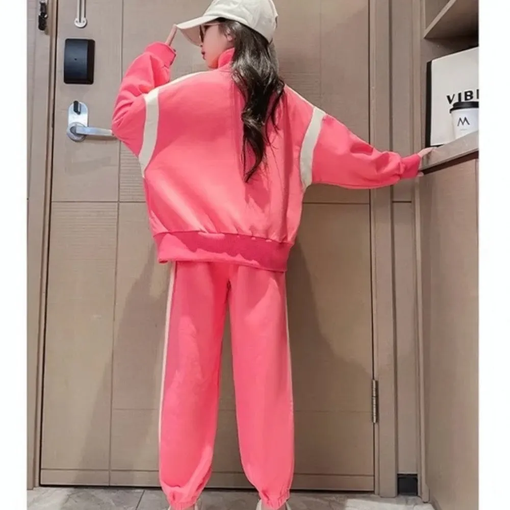 Girls Trendy Pink Activewear Set
