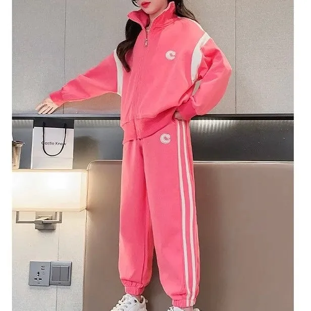 Girls Trendy Pink Activewear Set