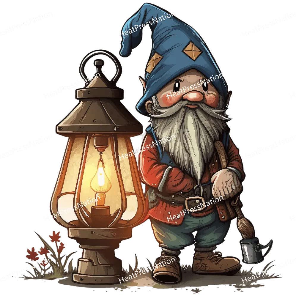 Gnome near Lamp Design