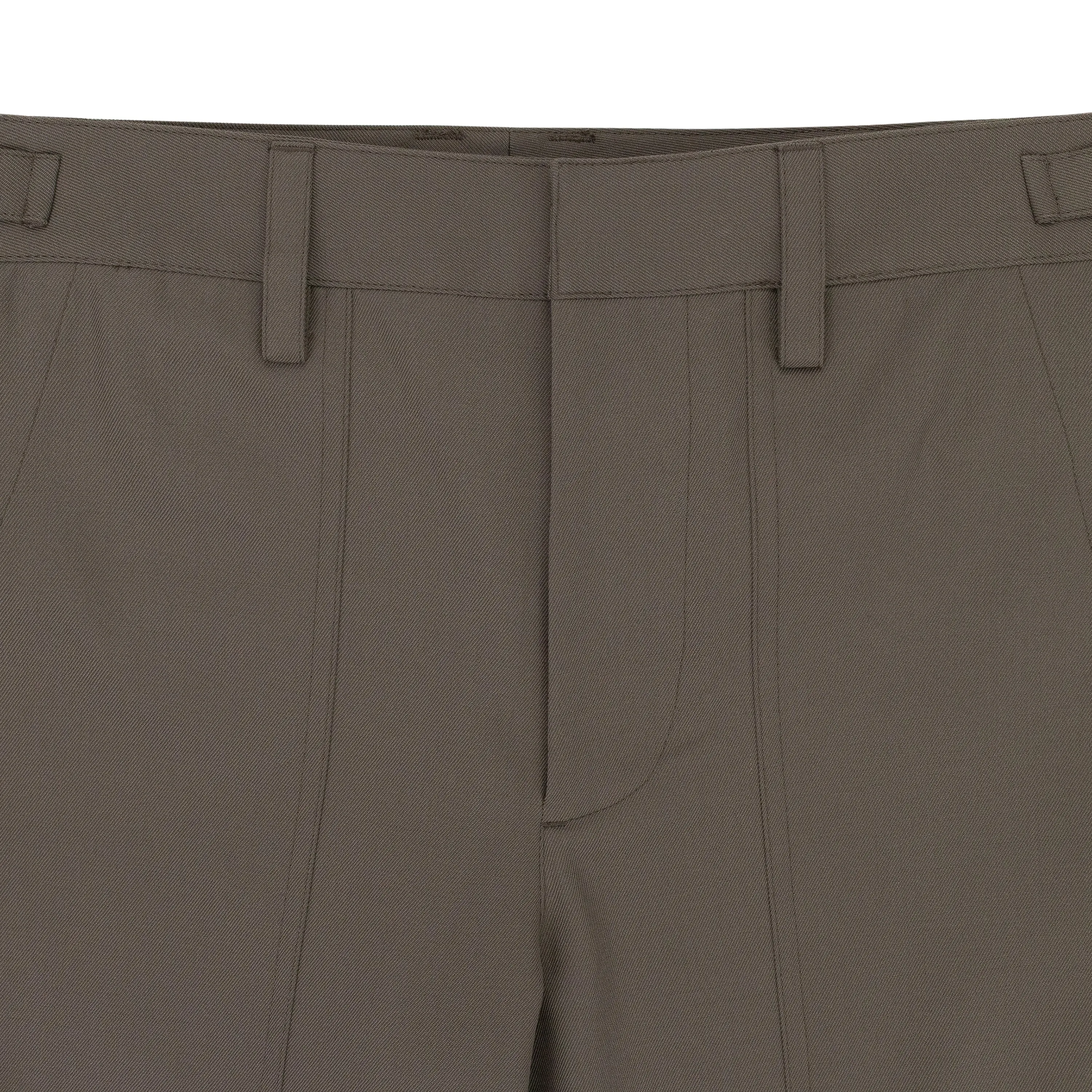 GREY MILITARY STRAIGHT LEG COBBLESTONE TROUSERS