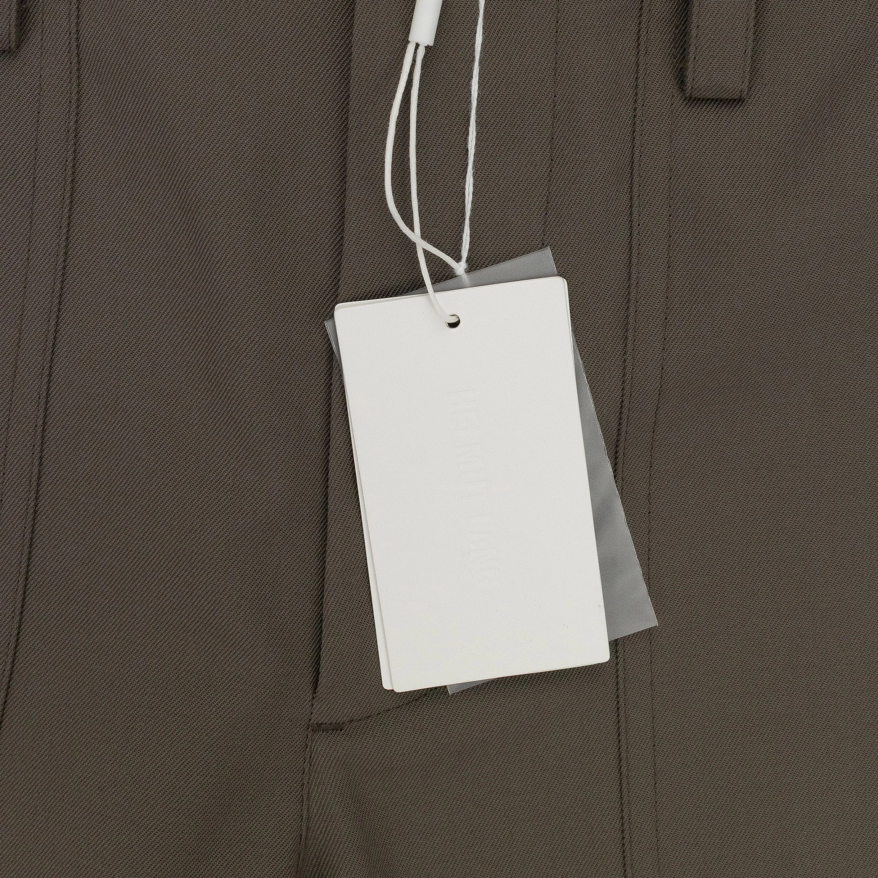 GREY MILITARY STRAIGHT LEG COBBLESTONE TROUSERS