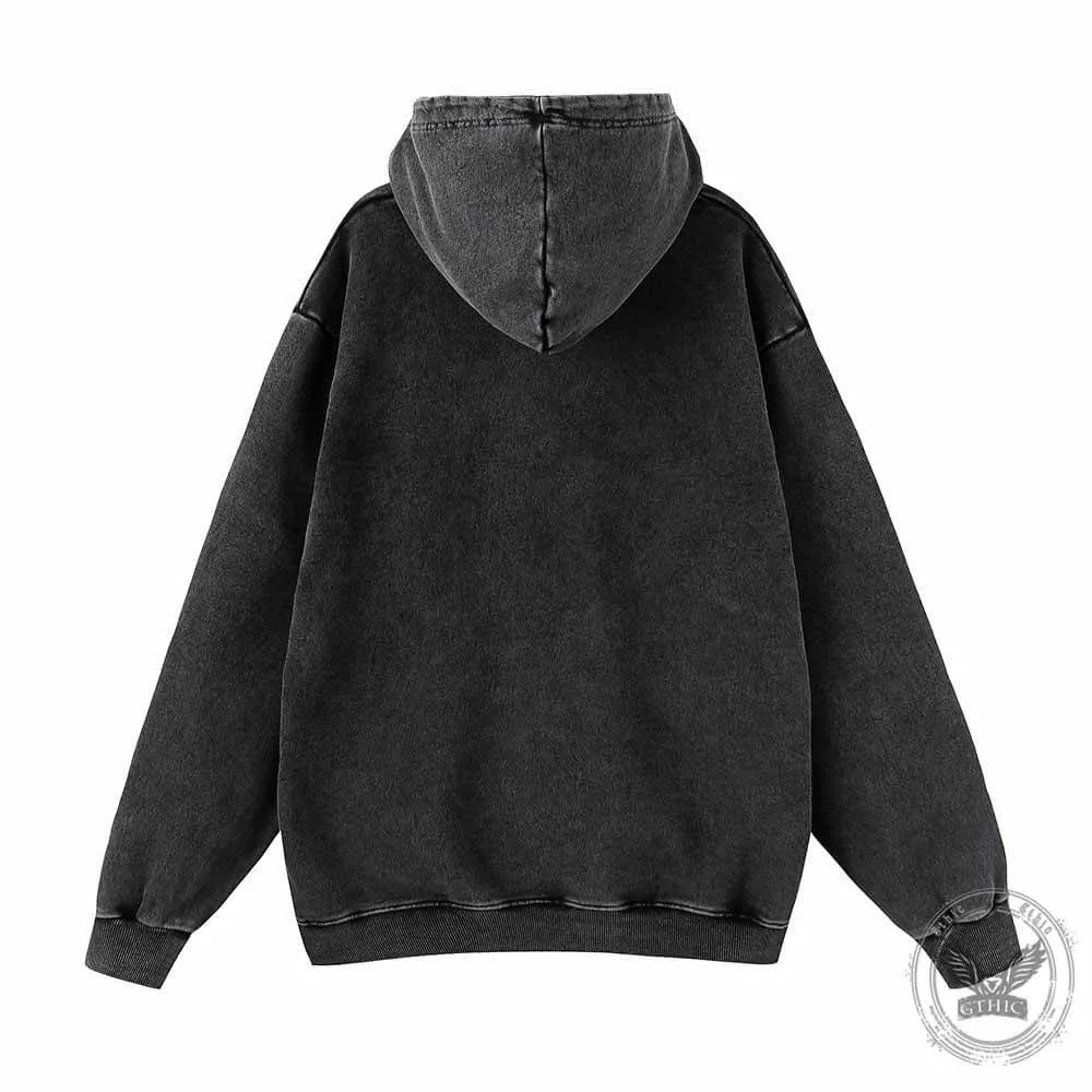 I Have Everything Letters Vintage Washed Couple Hoodie