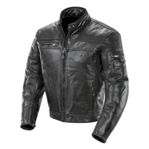 Joe Rocket Black POWERSHIFT Mens Leather Jacket