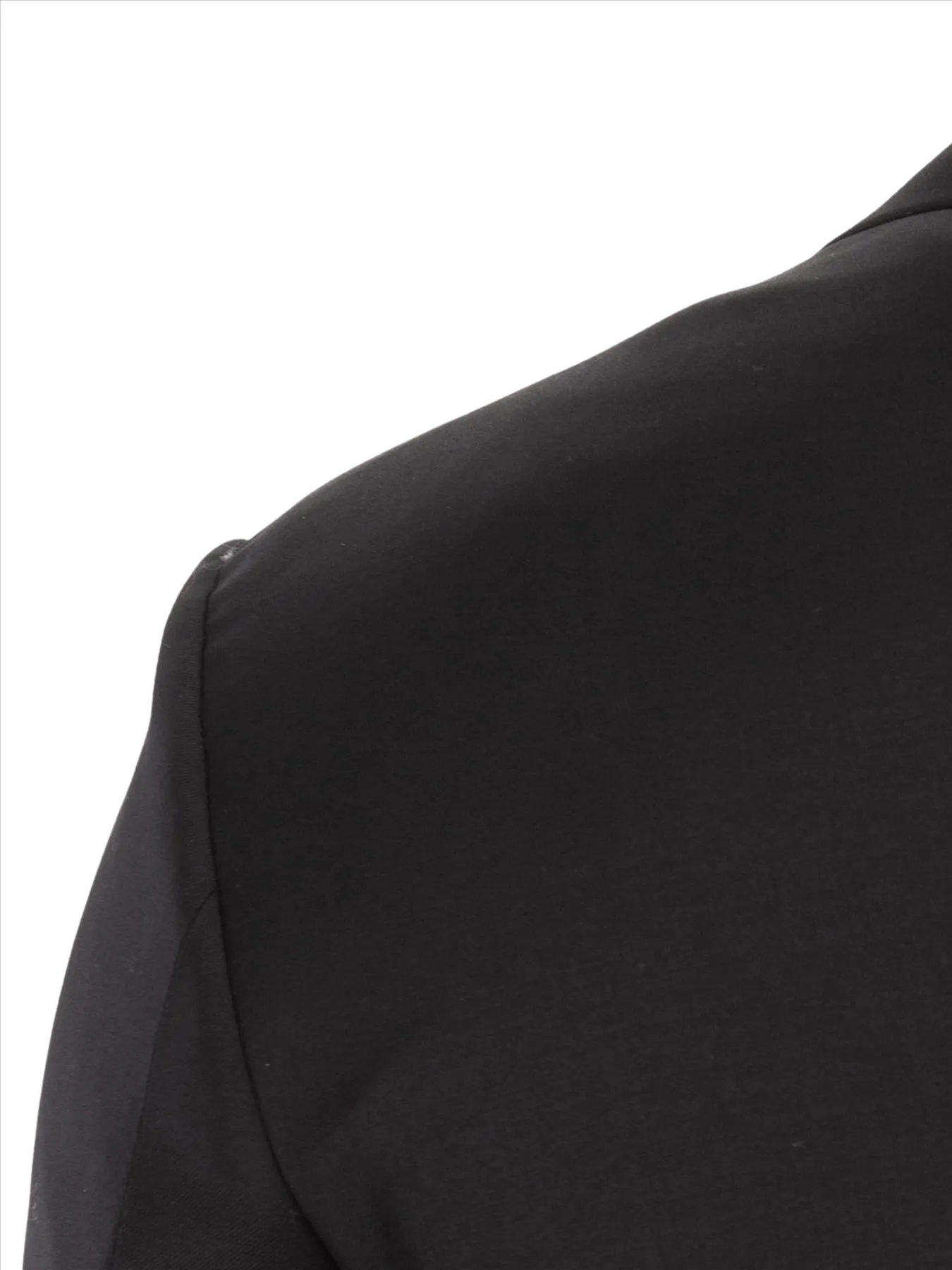 John Varvatos Half-Canvassed Black Two Button Wool Blend Suit