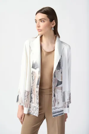 Joseph Ribkoff Jacket 241919 Vanilla/Multi