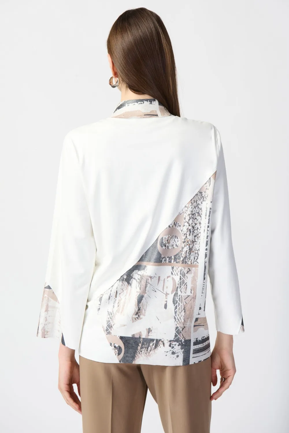 Joseph Ribkoff Jacket 241919 Vanilla/Multi