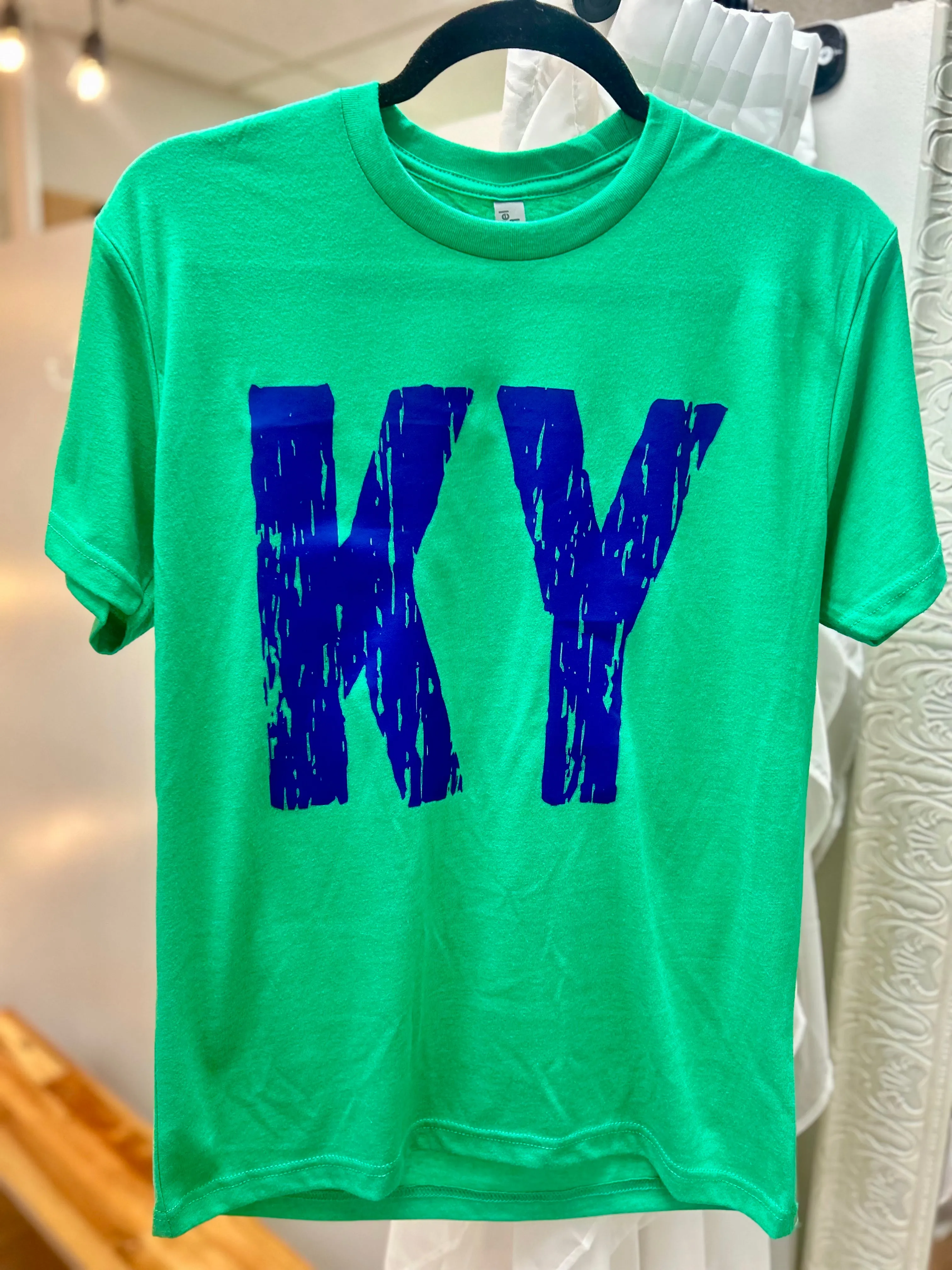 Kentucky "KY" Kelly Green Unisex Soft Tee