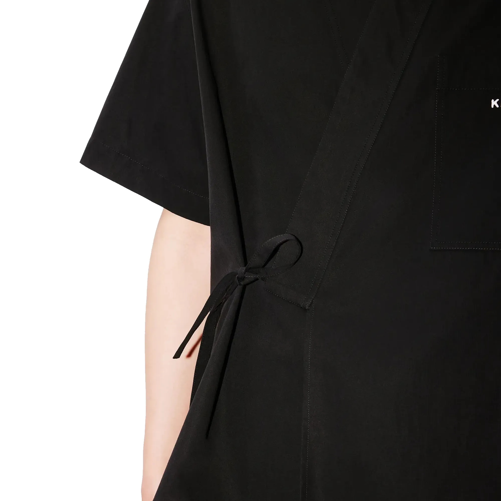 Kenzo Kimono Short Sleeve Shirt Black