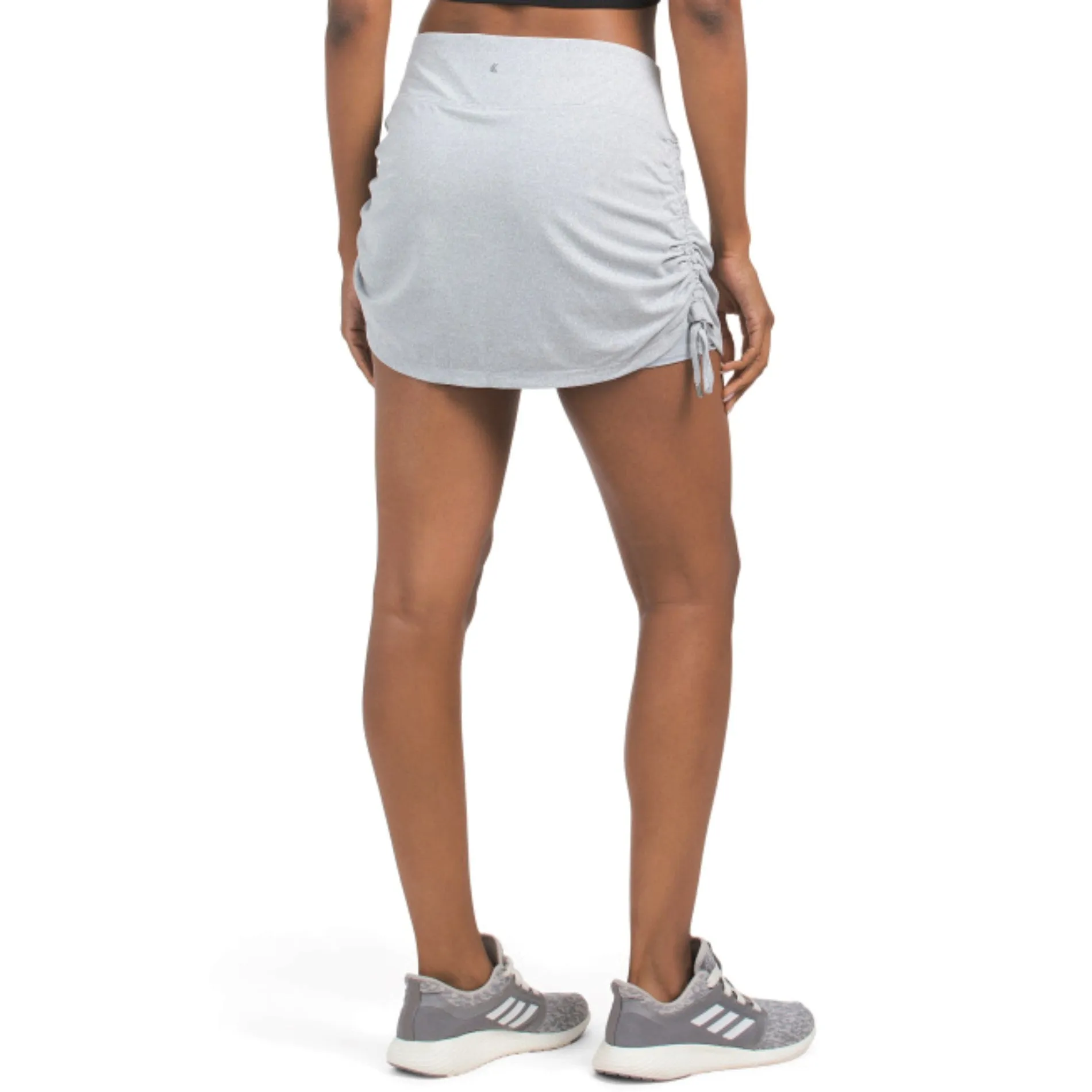 Kyodan Elastic Waistband Built-in Shorts Ruched Side Skort