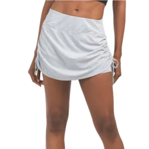 Kyodan Elastic Waistband Built-in Shorts Ruched Side Skort