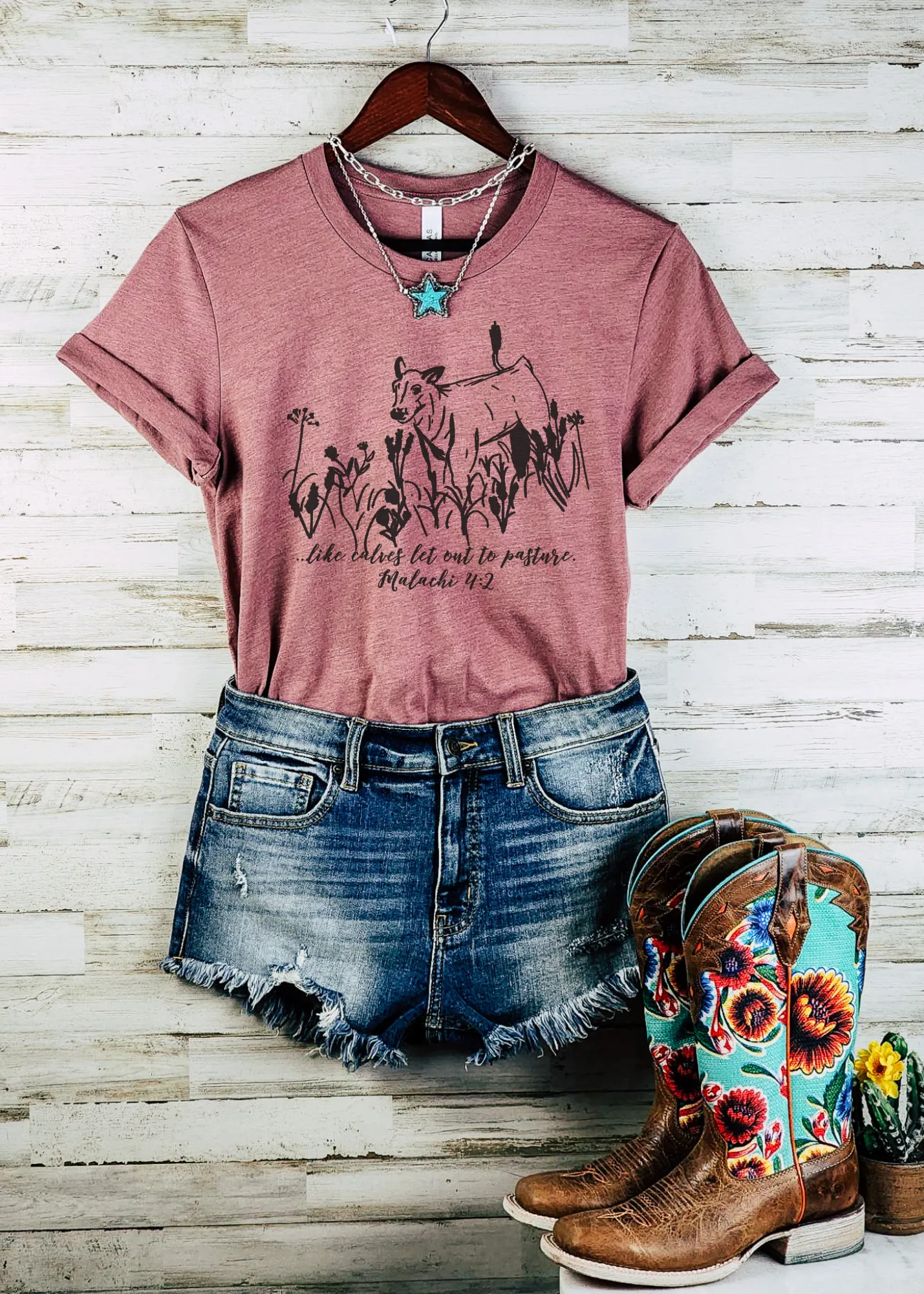 Like Calves Let Out To Pasture Short Sleeve Tee [4 colors]