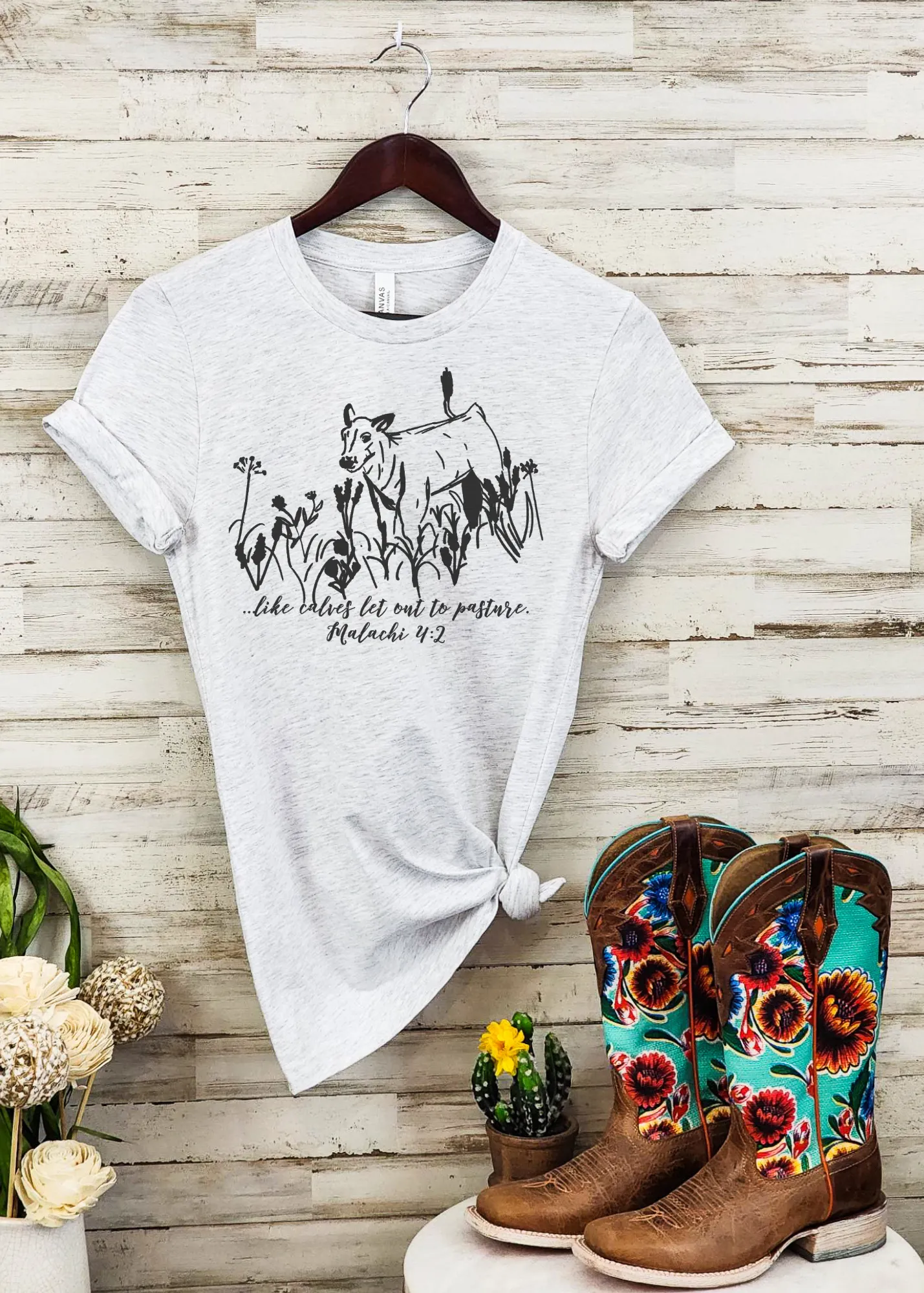 Like Calves Let Out To Pasture Short Sleeve Tee [4 colors]