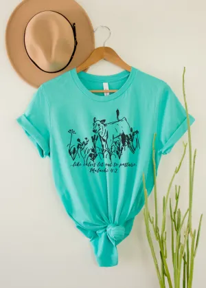 Like Calves Let Out To Pasture Short Sleeve Tee [4 colors]