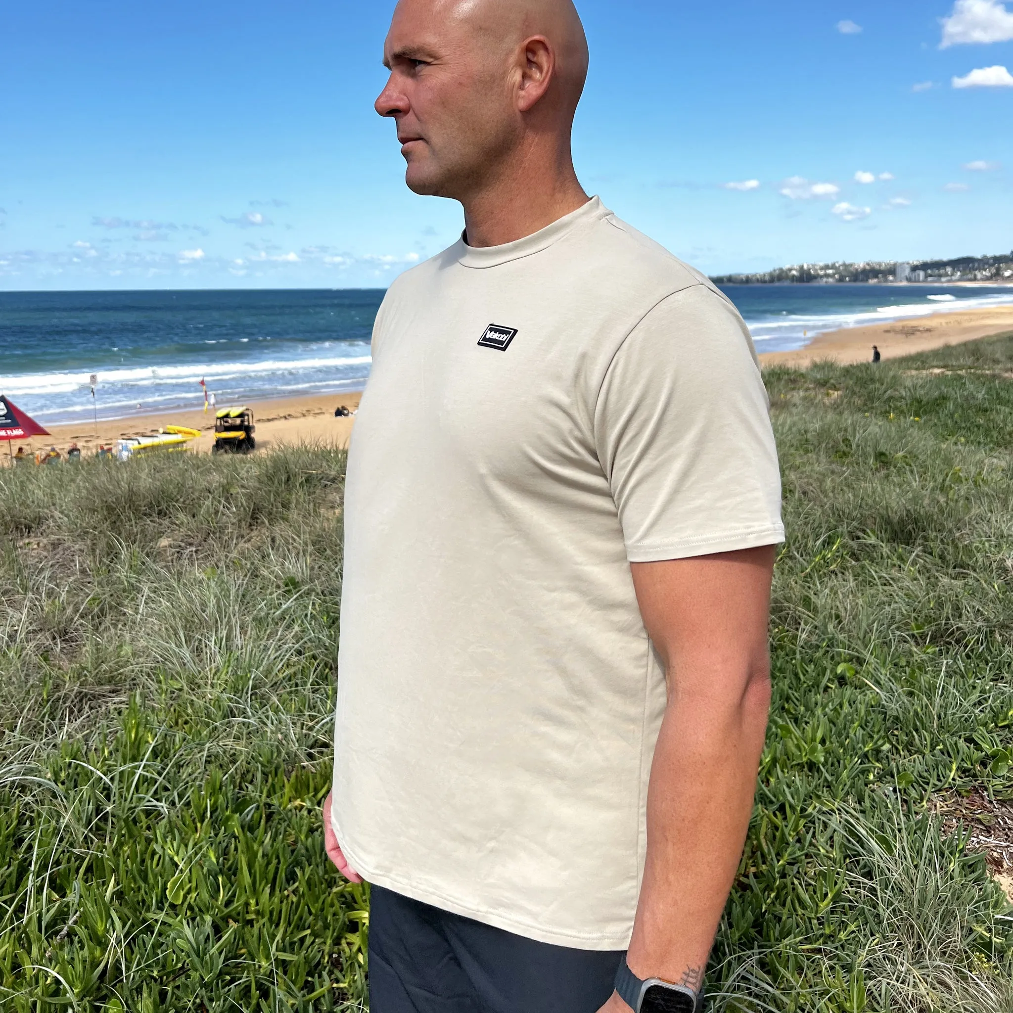 Long Reef Logo Tee - Sand