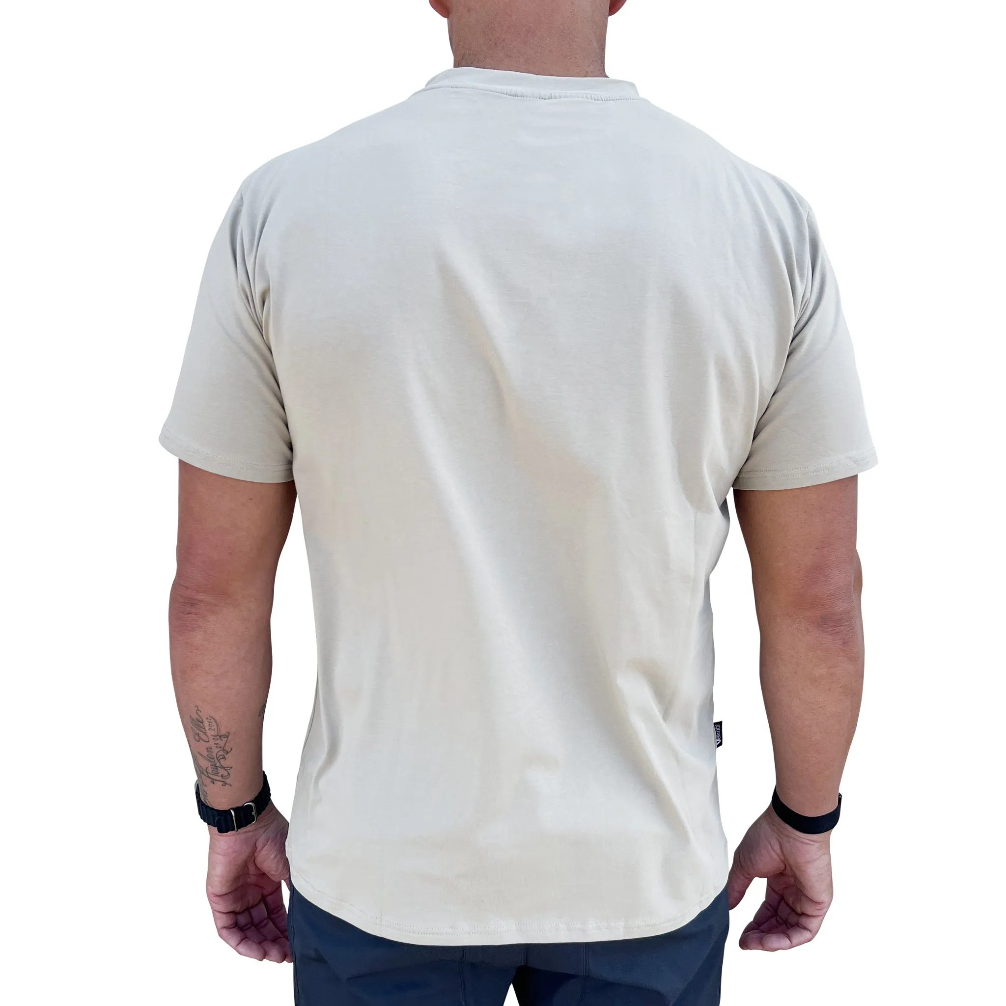 Long Reef Logo Tee - Sand