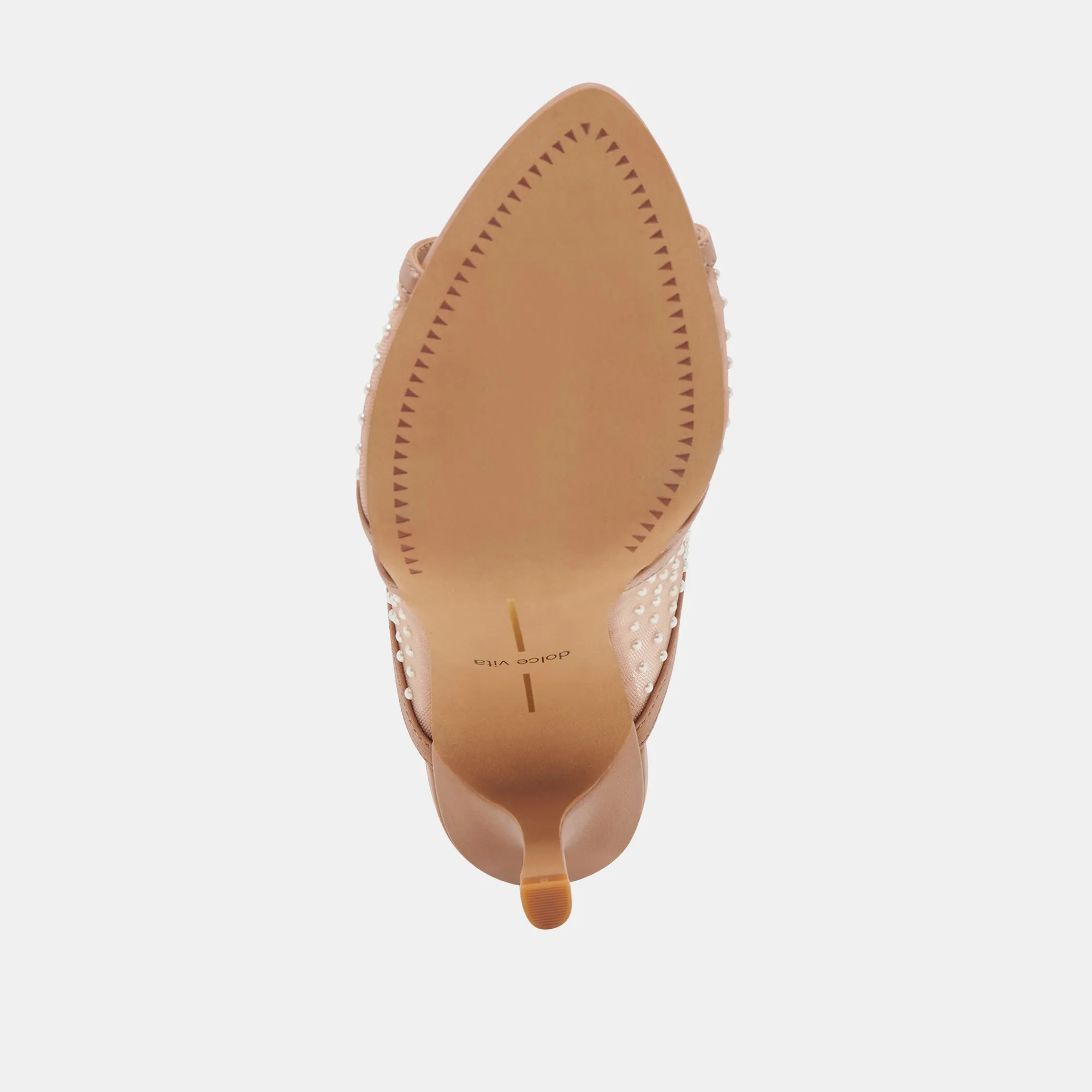 MANDEL PEARL HEELS COCOA MESH