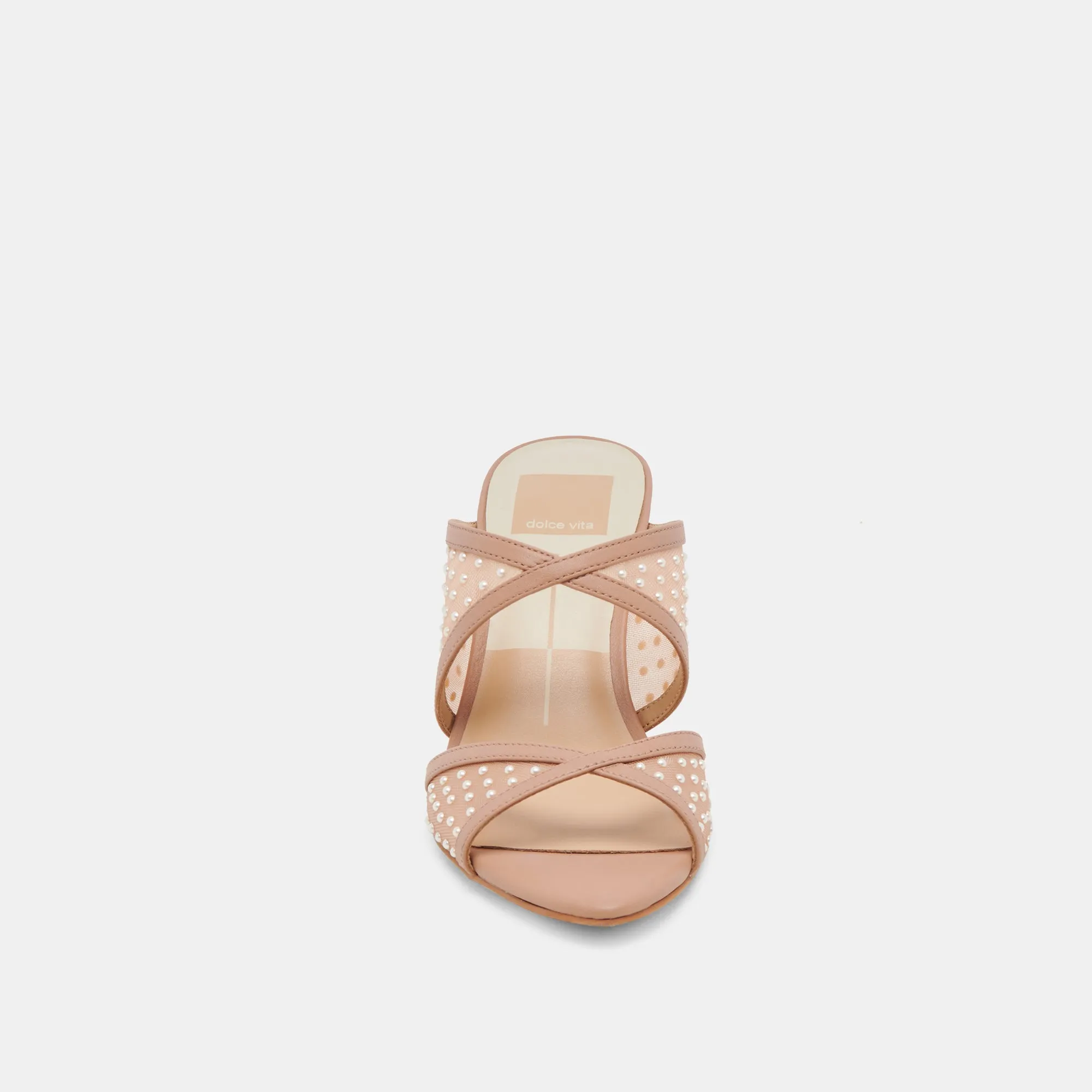 MANDEL PEARL HEELS COCOA MESH
