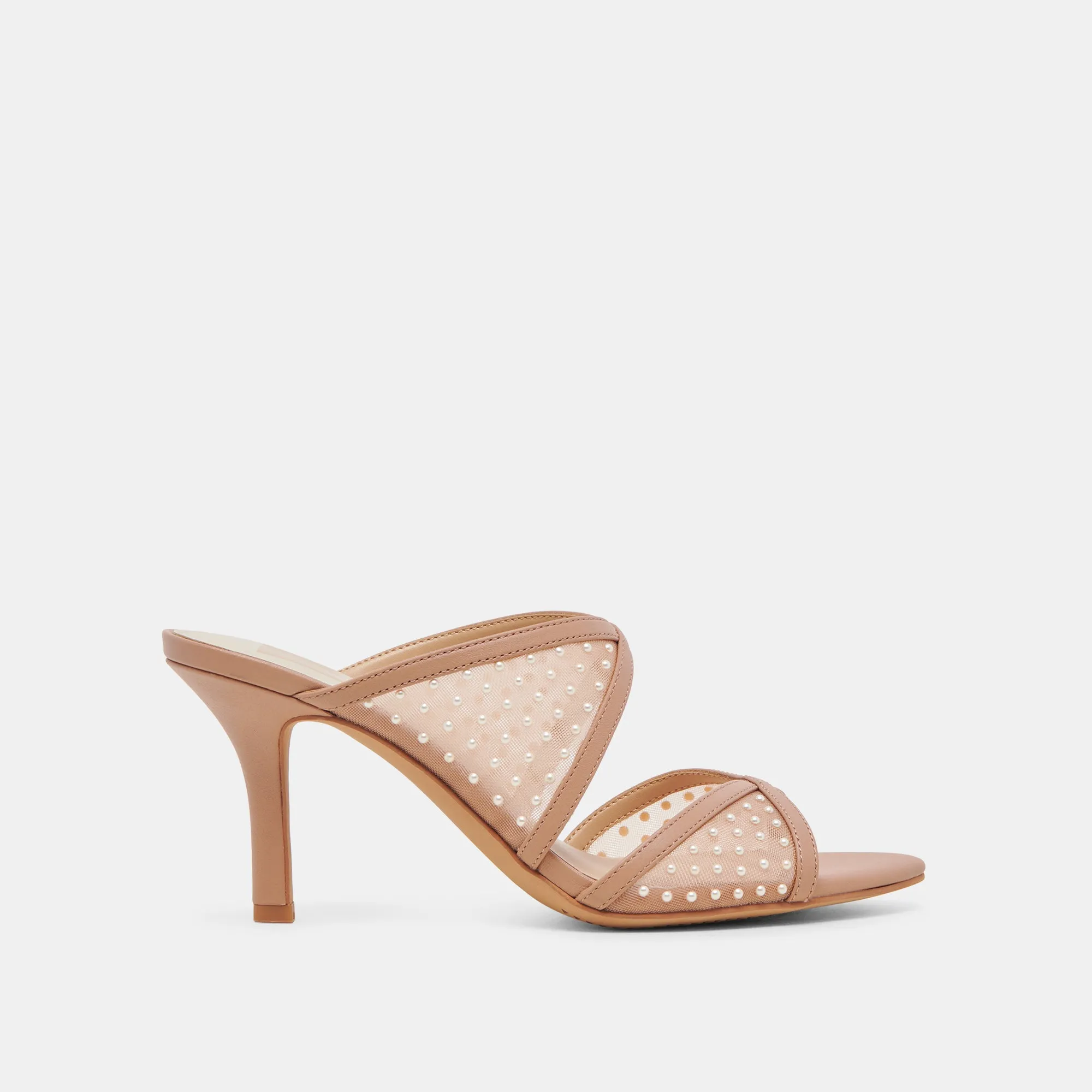 MANDEL PEARL HEELS COCOA MESH