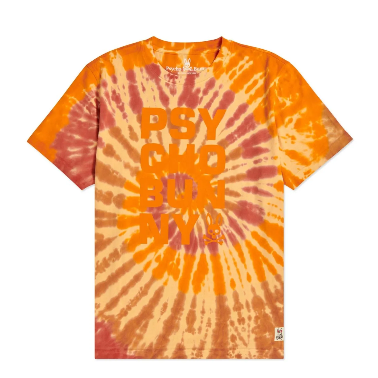 Men's Cranwich Tie Dye Tee-Marigold