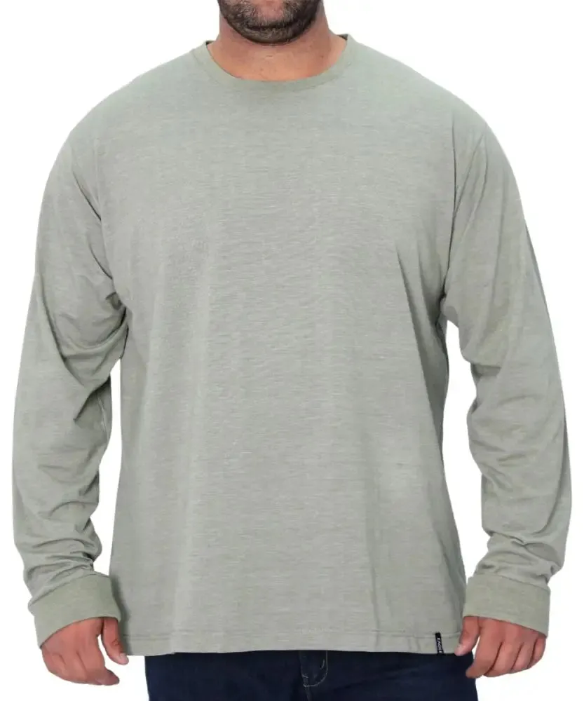 Mens Long Sleeve Plain Tee