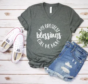 My Greatest Blessings Call Me Mom T Shirt - Mom Shirts - Mom Life - Mother's Day Gift