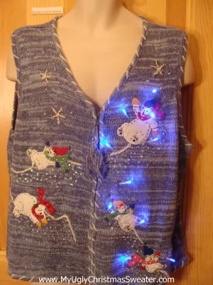 Need to Buy Christmas Sweaters? Light Up Sweater Vest with Bears