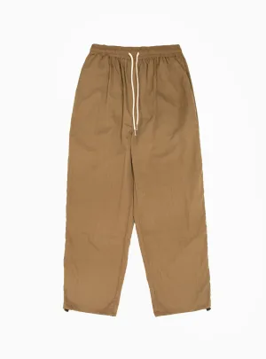 Nylon Trousers Mocha Brown