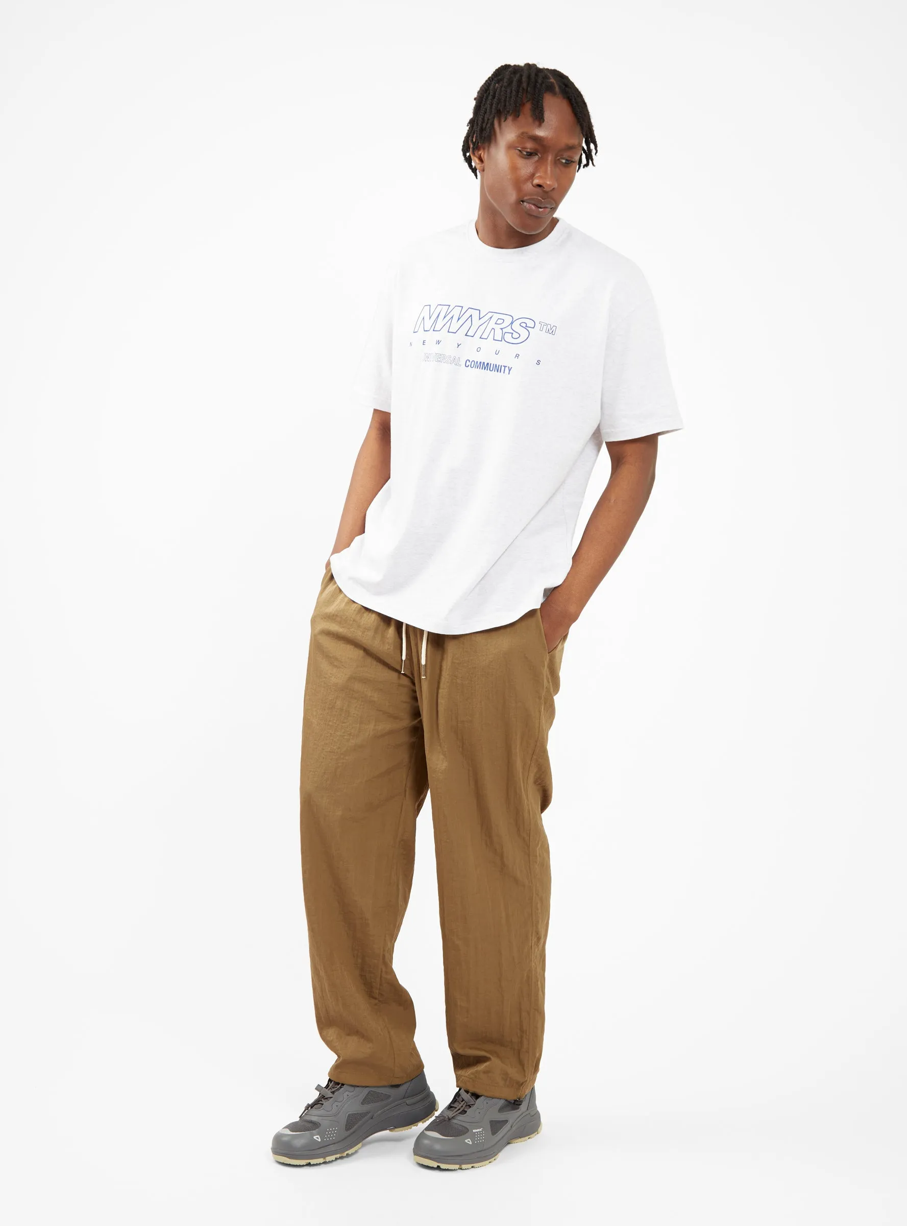 Nylon Trousers Mocha Brown