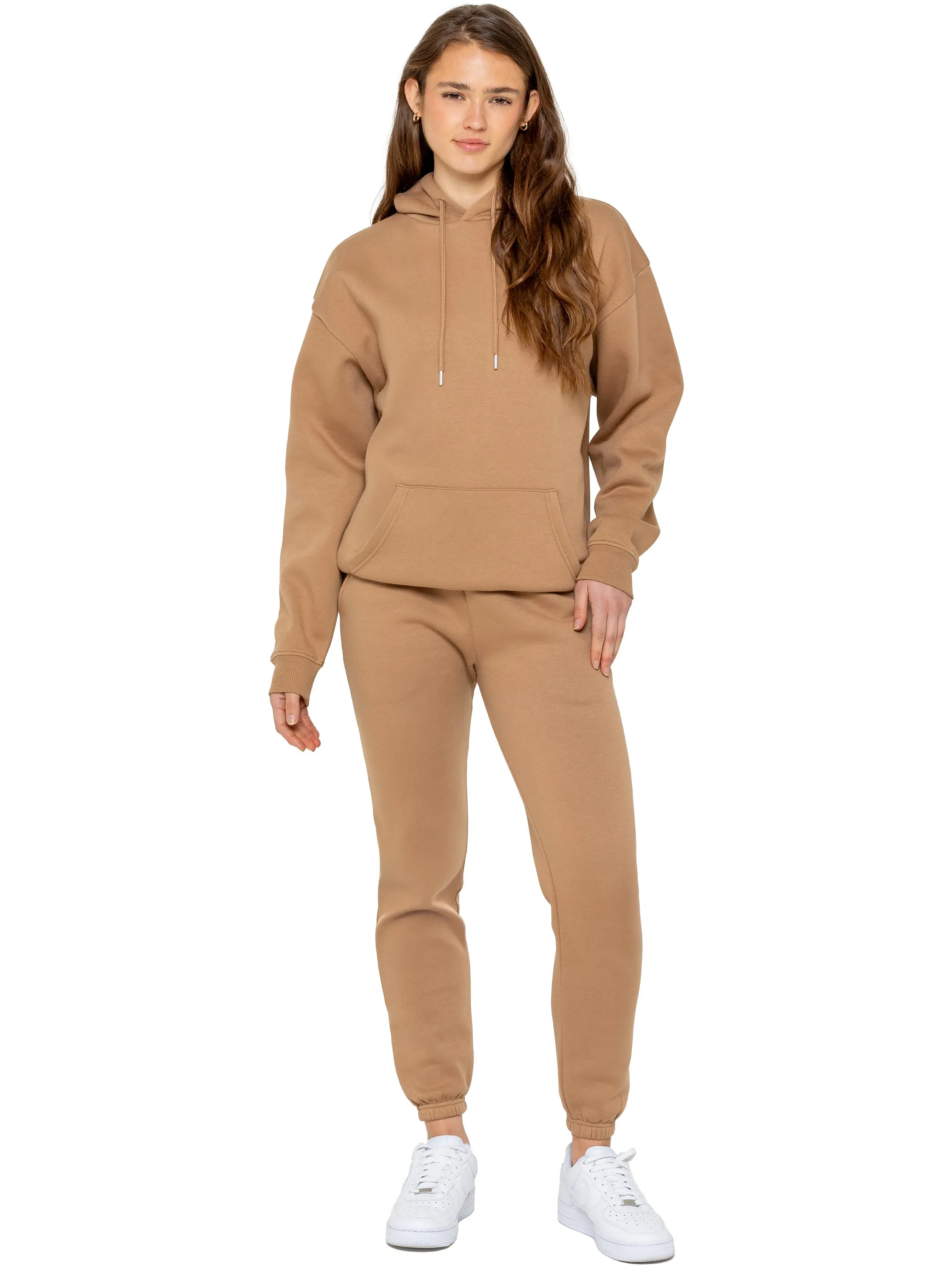 Oversized Essential Hoodie - Camel