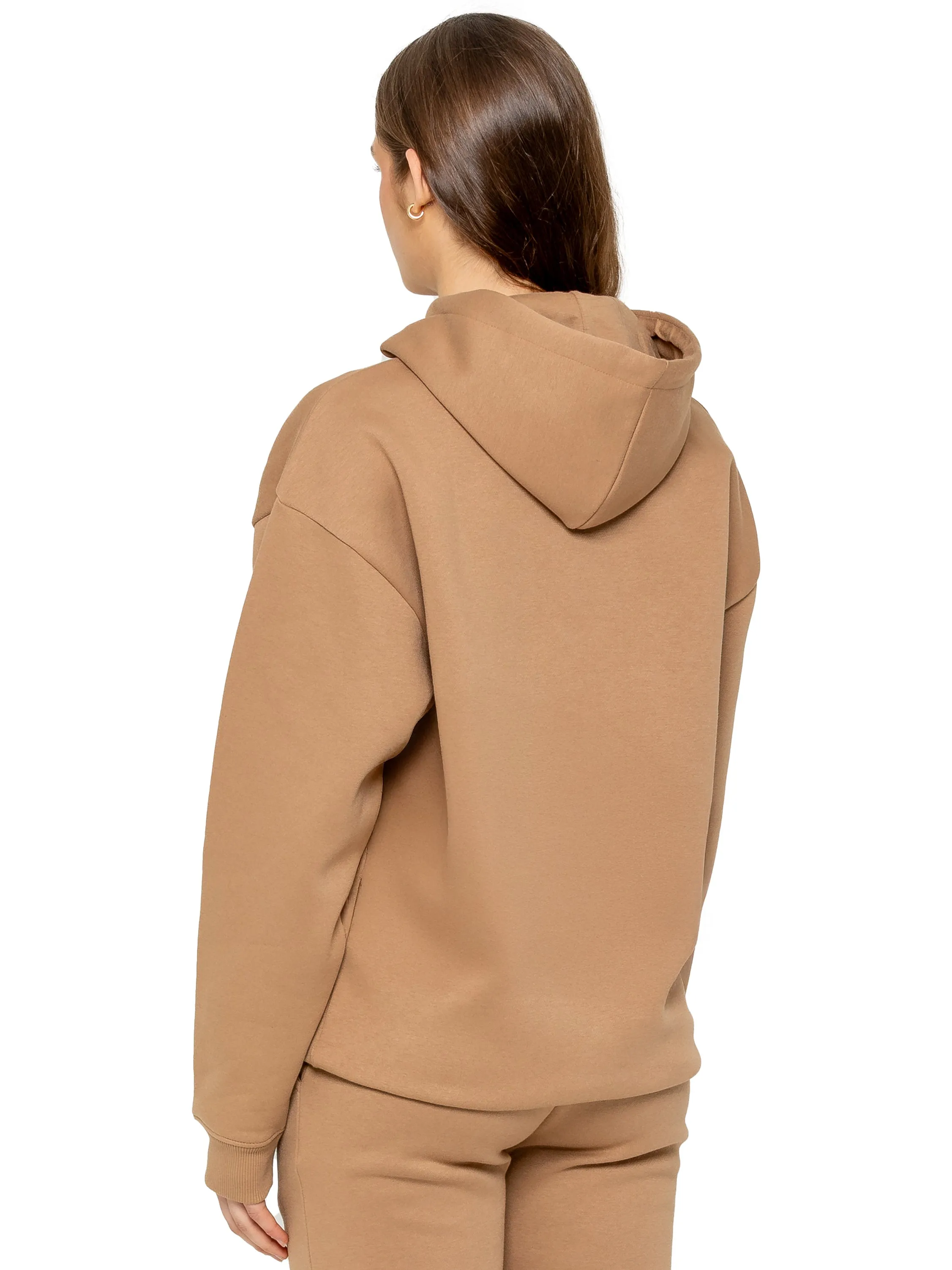 Oversized Essential Hoodie - Camel