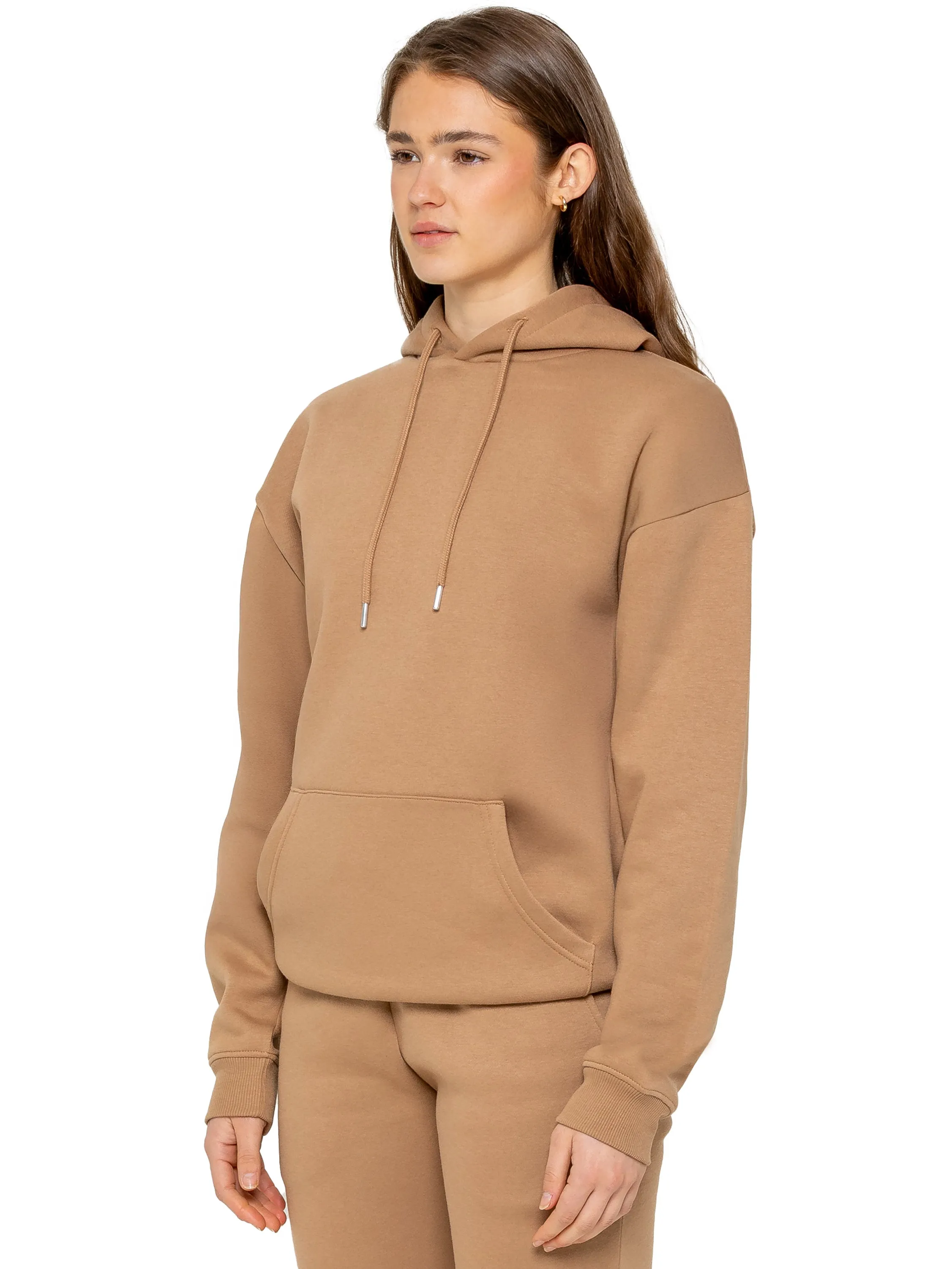 Oversized Essential Hoodie - Camel