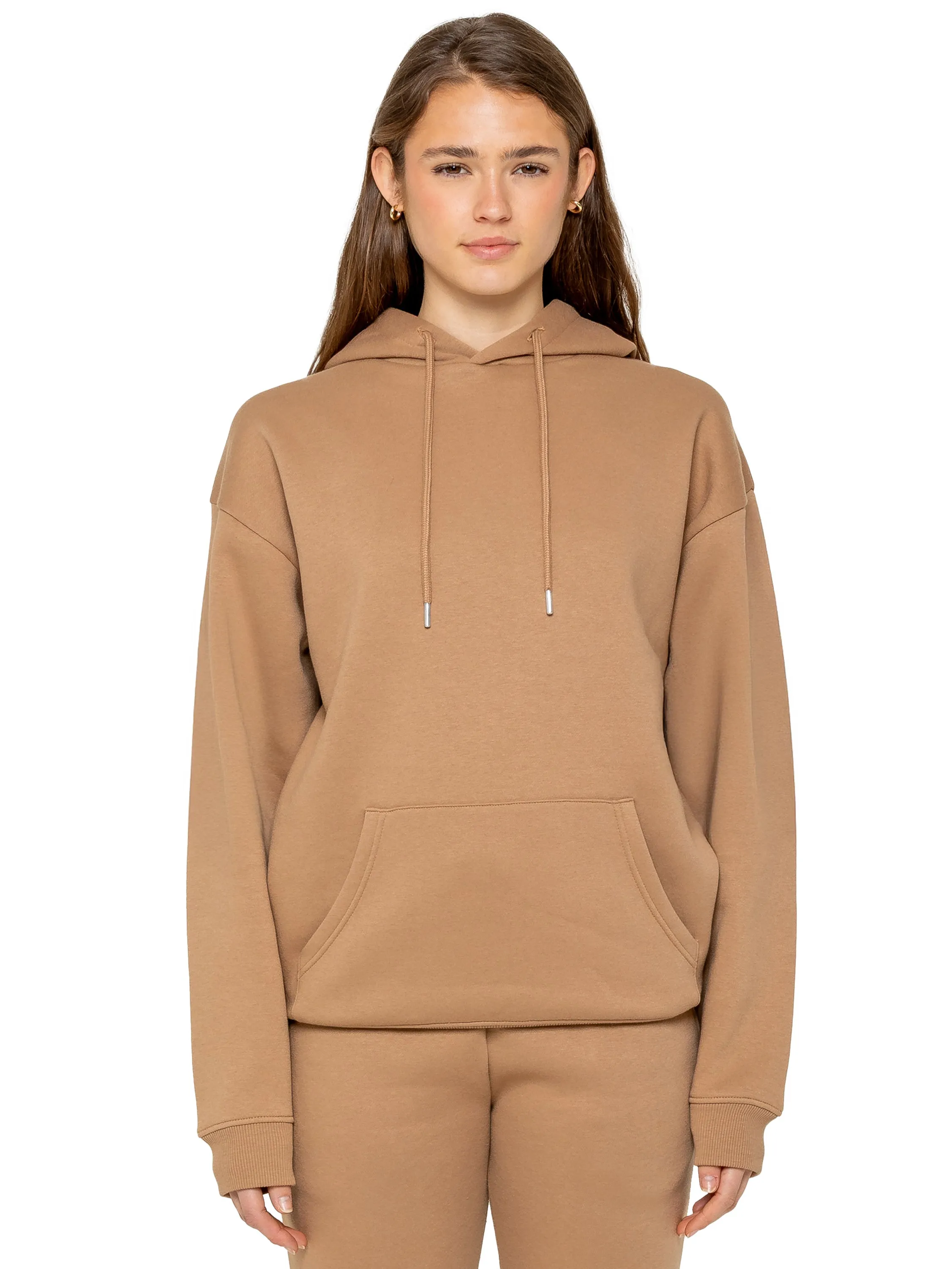 Oversized Essential Hoodie - Camel