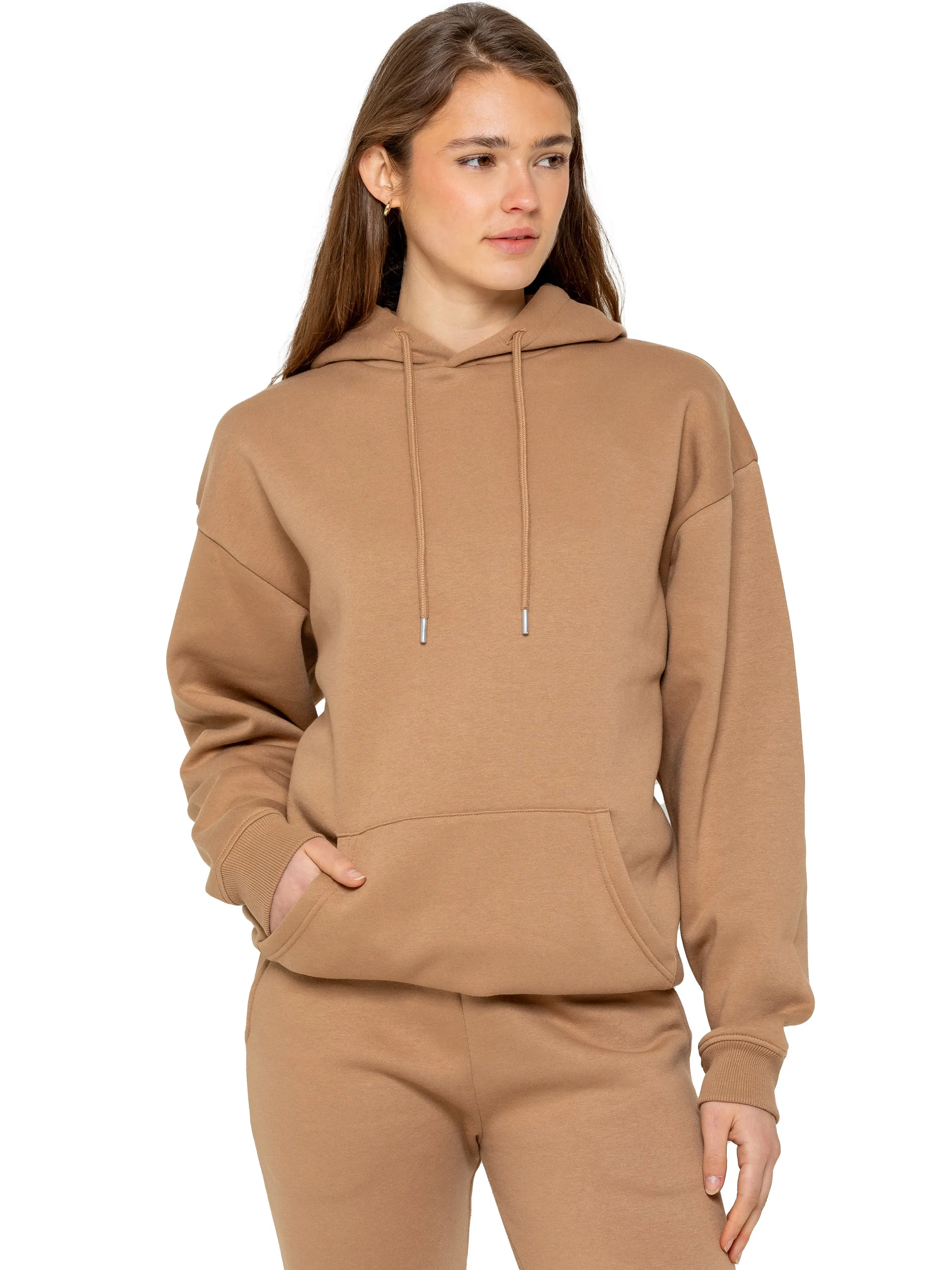 Oversized Essential Hoodie - Camel