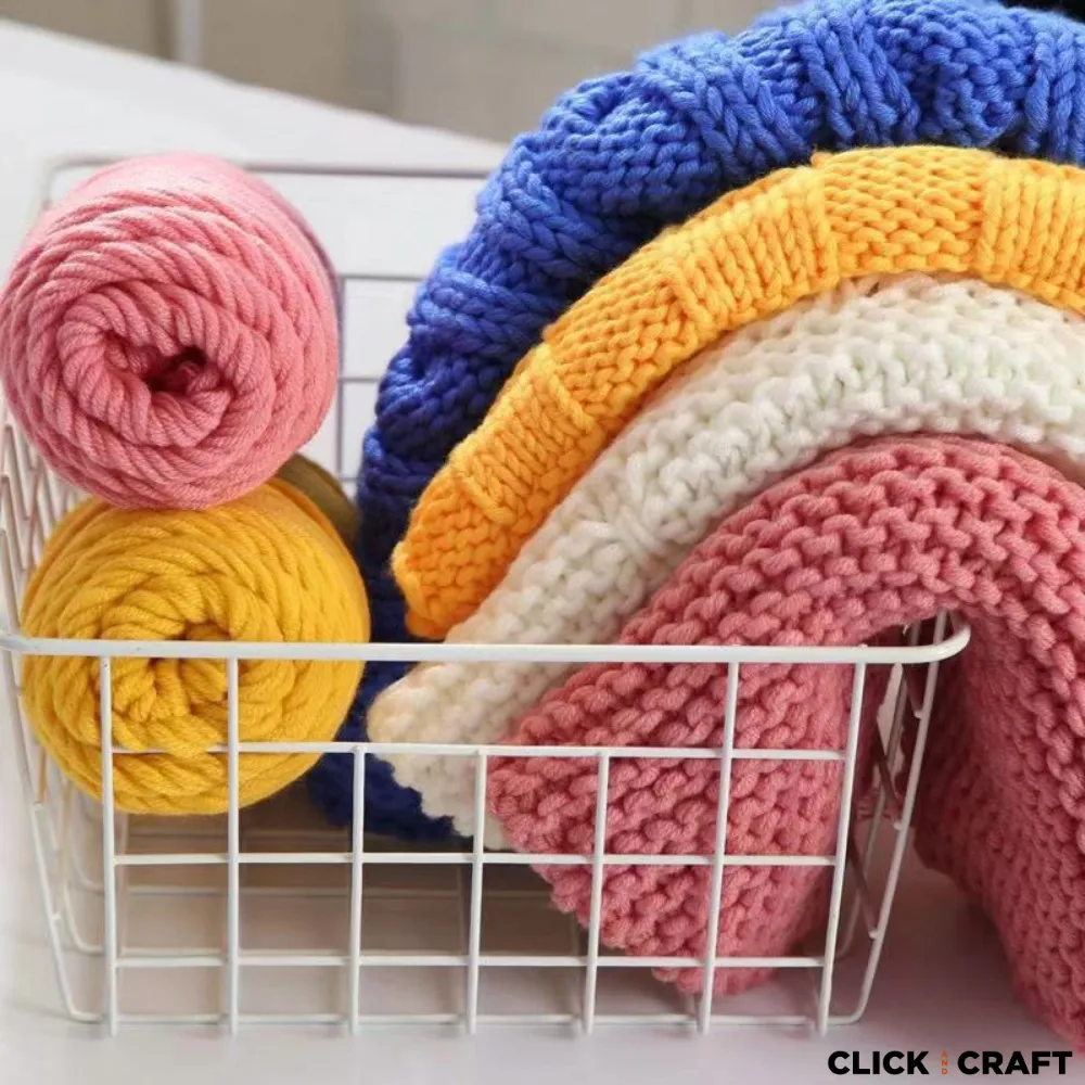 Pink Knitting Cotton Yarn | 8-ply Light Worsted Double Knitting