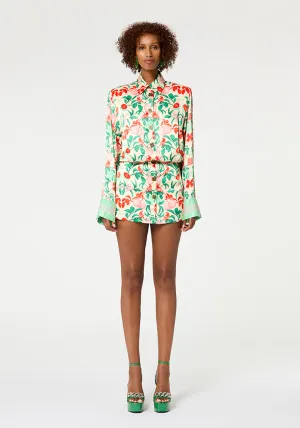 POMELO ILLUSTRATED SHIRT DRESS