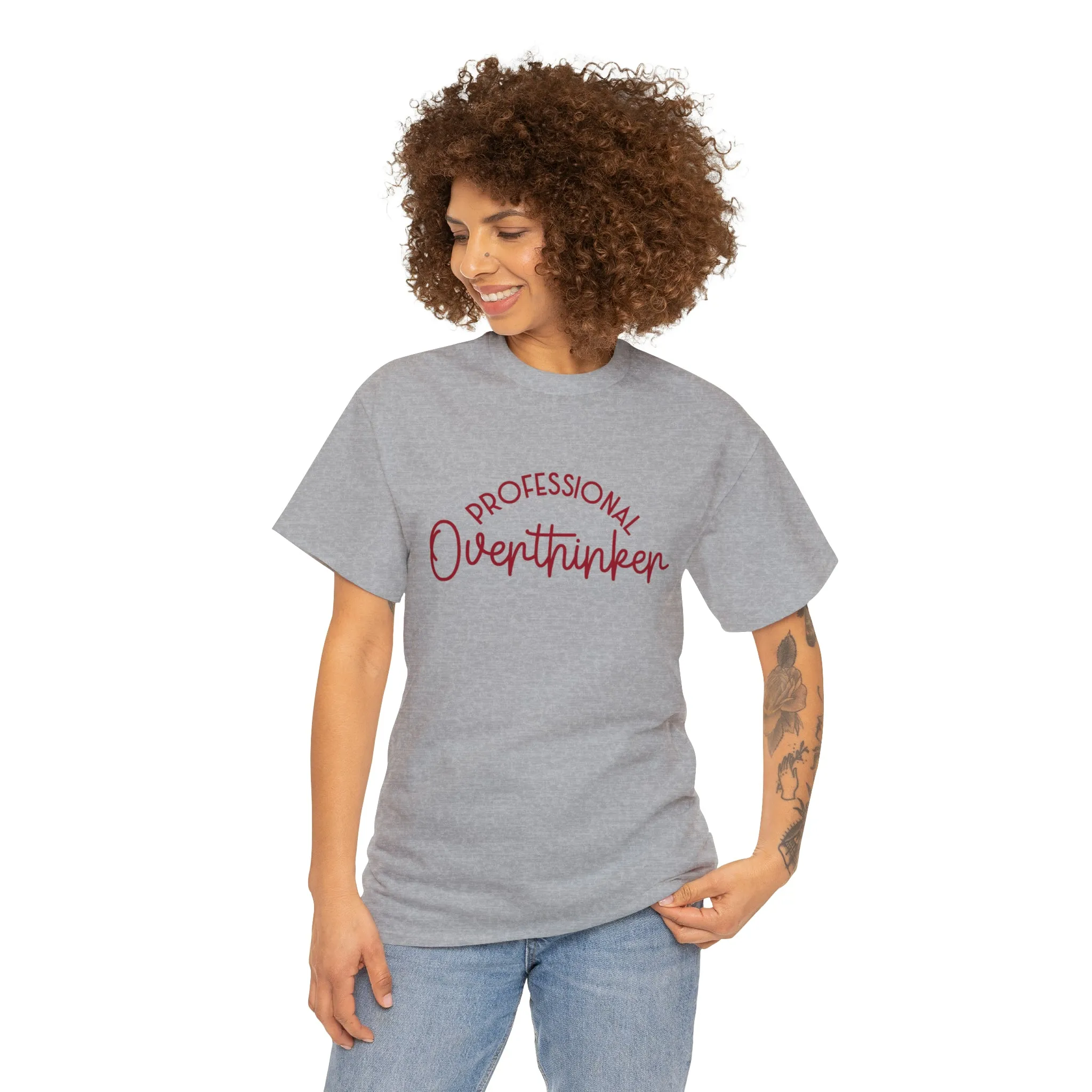 Professional Overthinker | funny anxiety quote tshirt