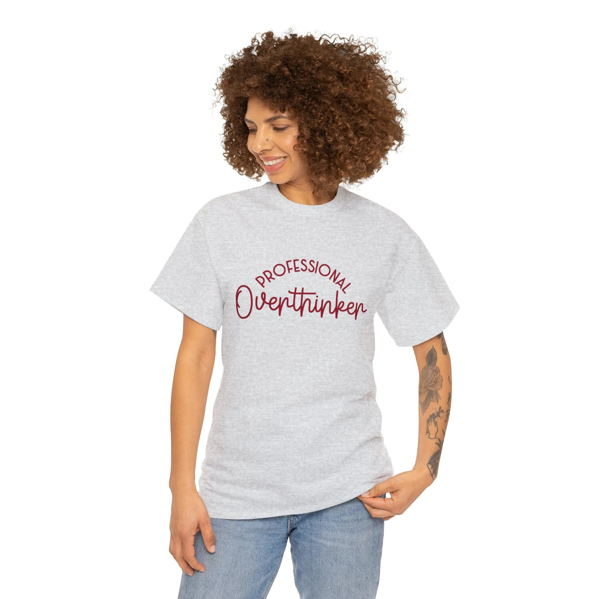 Professional Overthinker | funny anxiety quote tshirt