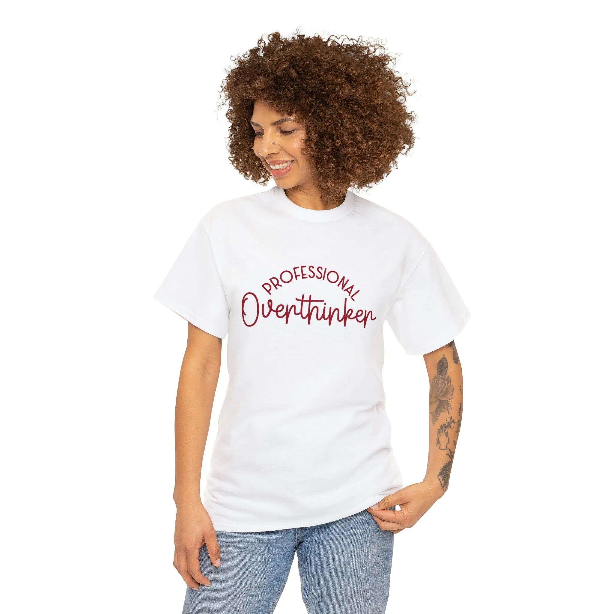 Professional Overthinker | funny anxiety quote tshirt