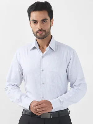Raymond Men Grey Checks Contemporary Fit Cotton Formal Shirts