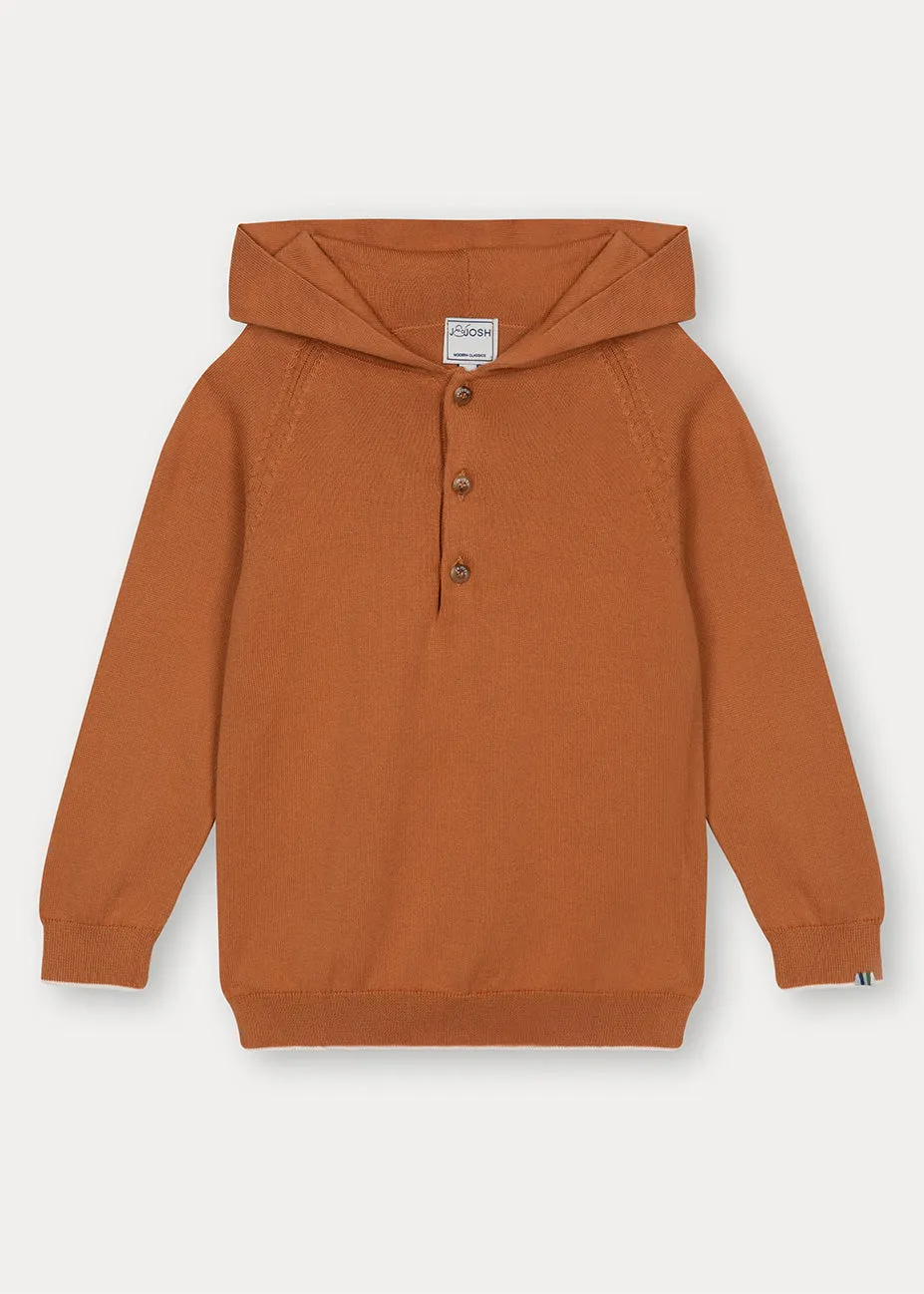 Rust Cotton Hoodie