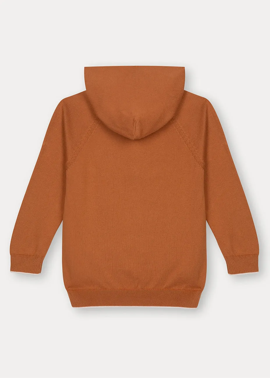 Rust Cotton Hoodie