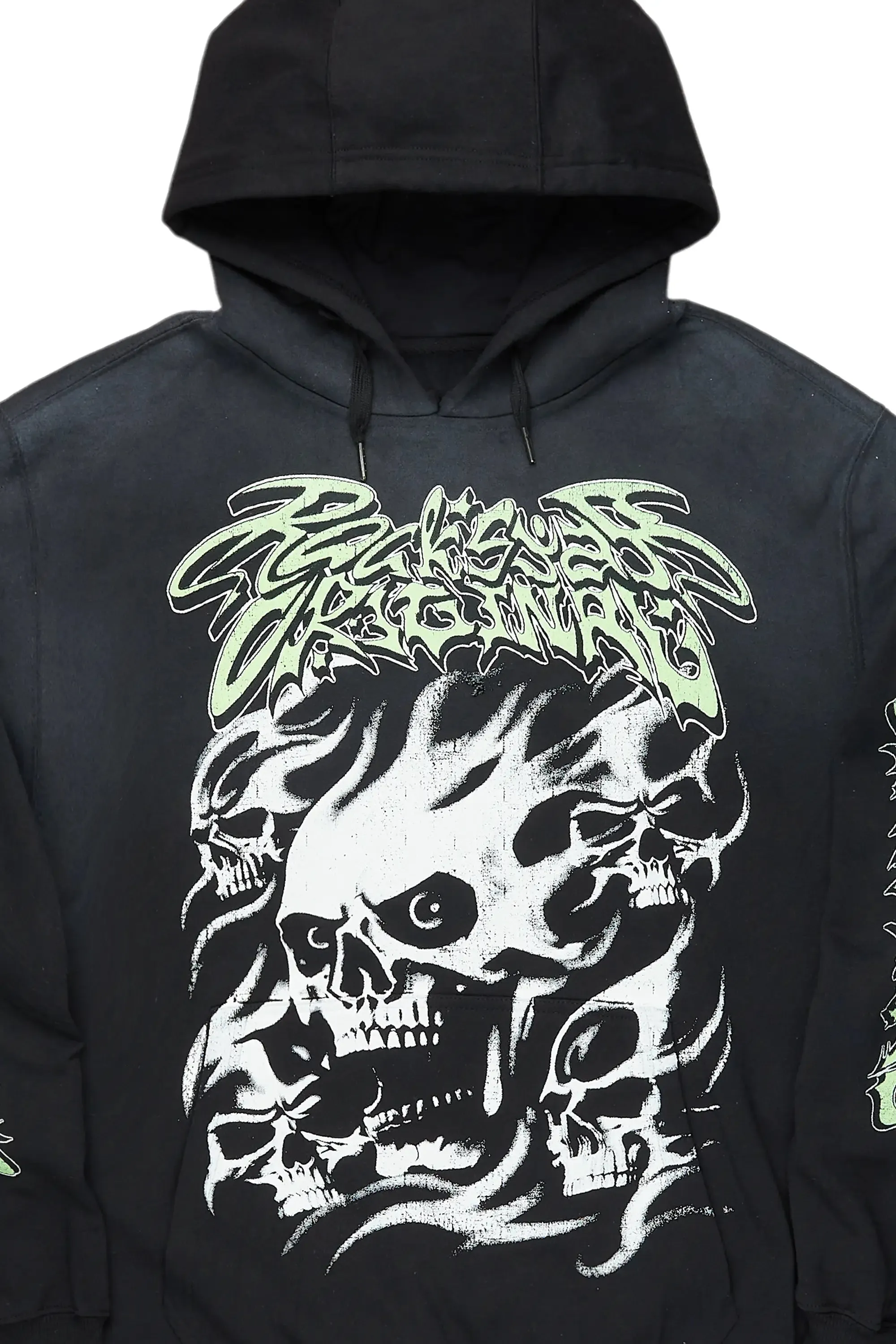 Schtupp Black Graphic Hoodie