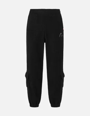 Seagull Embroidery Regular Fit Cargo Sherpa Joggers