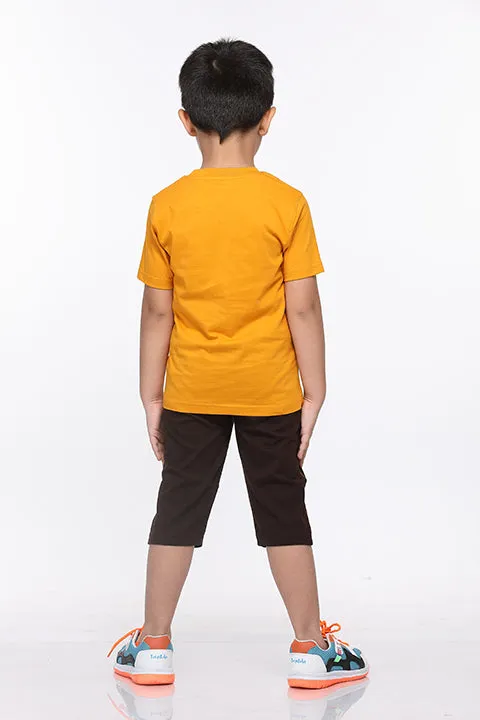 Selvas Boys Round Neck Tees With 3/4 Pant - Beema